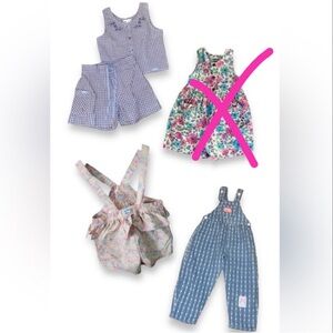Vintage 90s OshKosh B’gosh Size 4 Bundle of 3